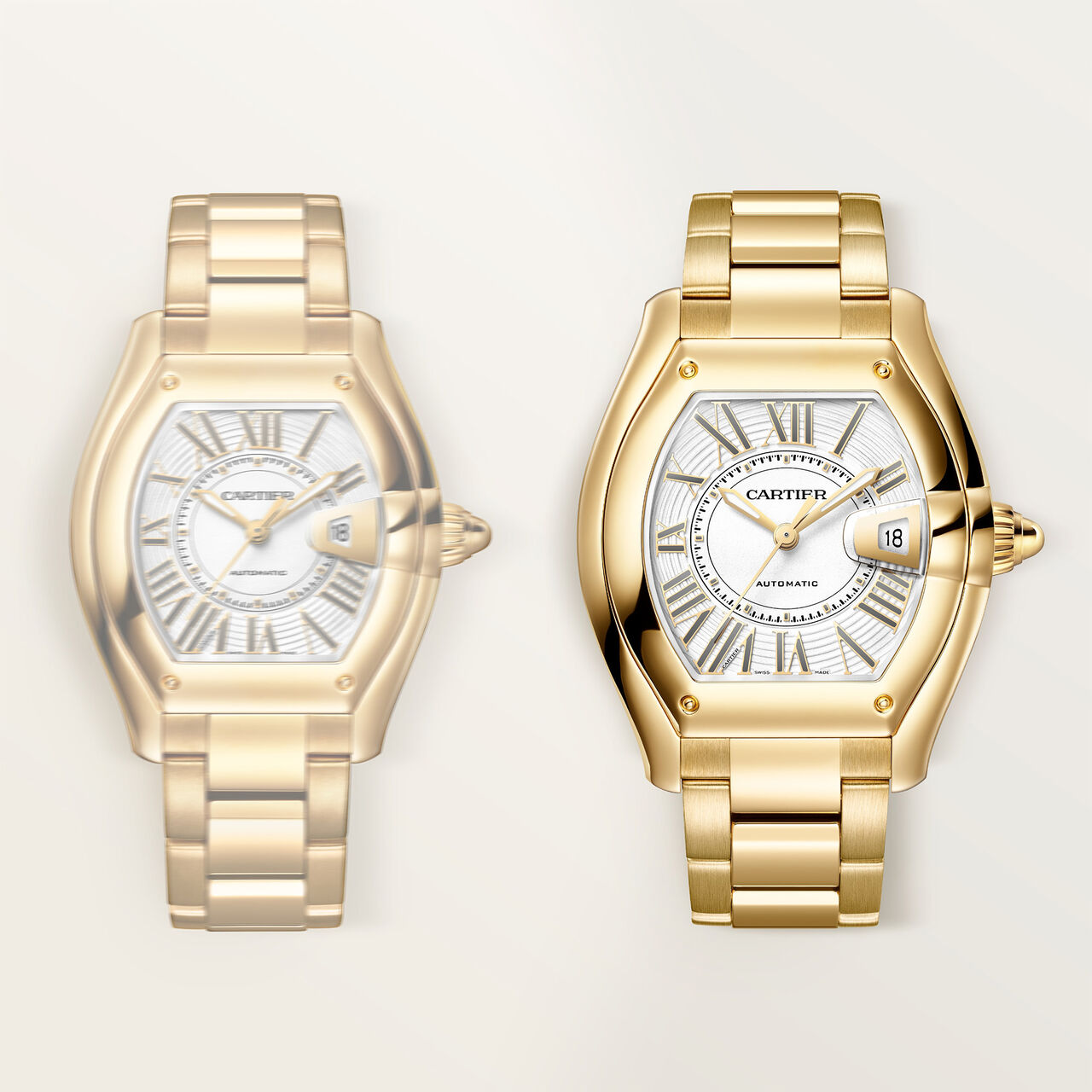 Cartier Roadster Large Automatic 47 X 39 mm Yellow Gold image number 2