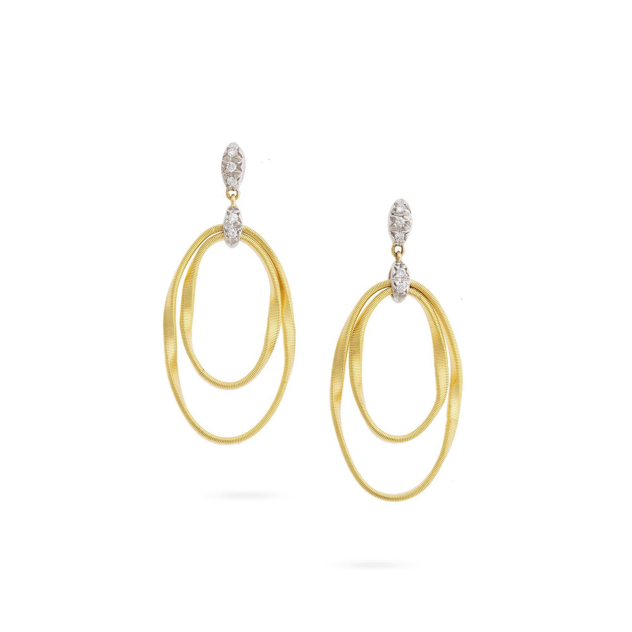 Marco Bicego Marrakech Yellow Gold Diamond Earrings image number 0