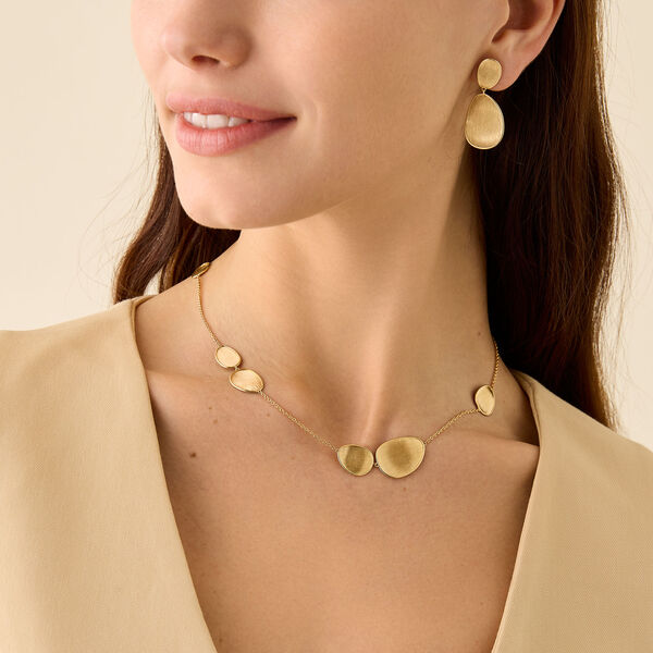 Lunaria Yellow Gold Necklace