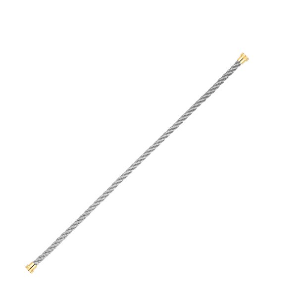 Cable en acier inoxydable et plaqué or jaune, modèle moyen