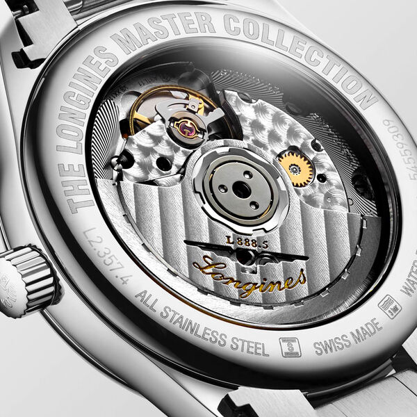 Master 34 mm automatique en acier inoxydable