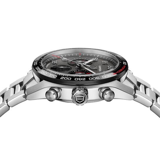 Carrera Porsche édition spéciale 44 mm chronographe automatique en acier inoxydable image number 2