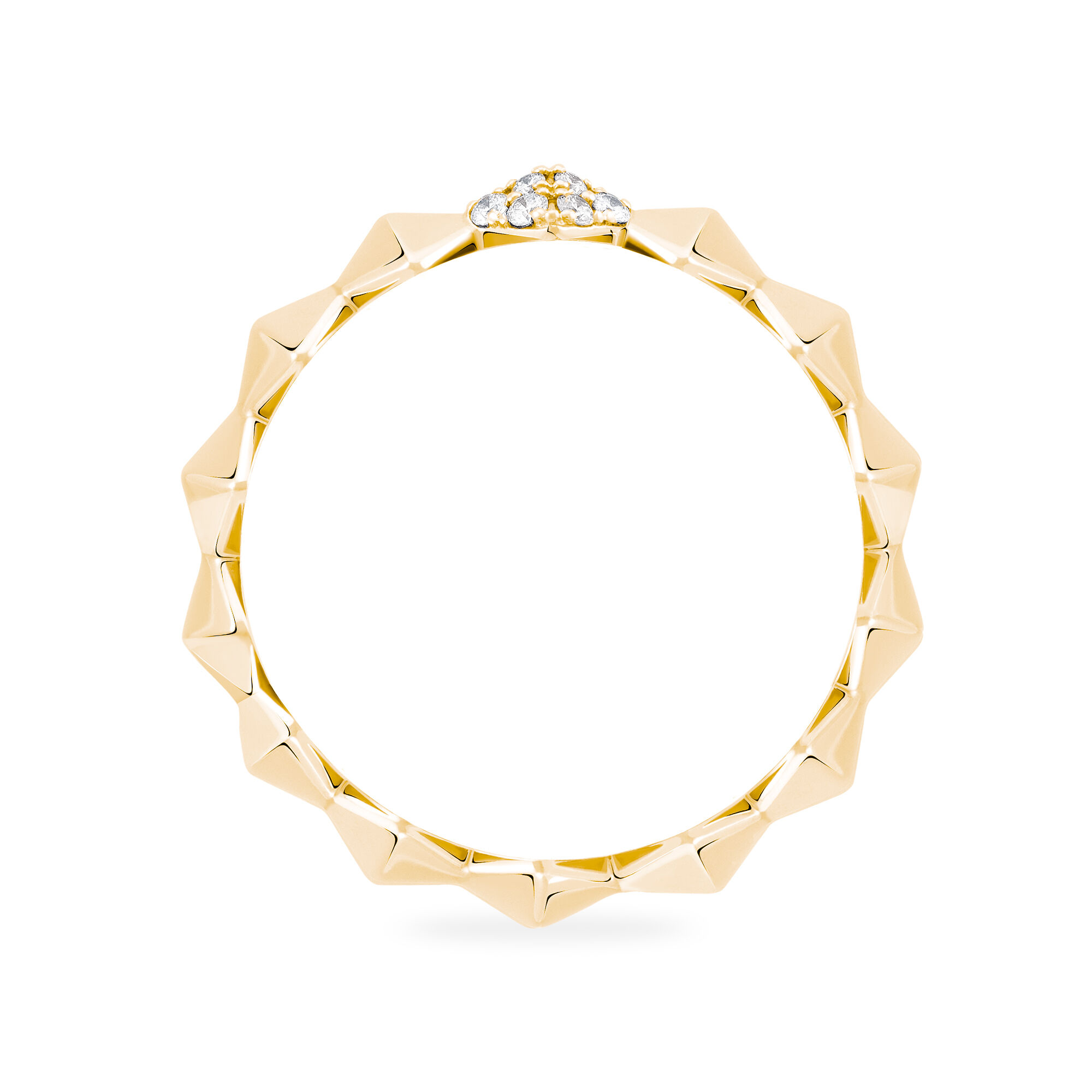 Gold ring with pearl and diamonds store