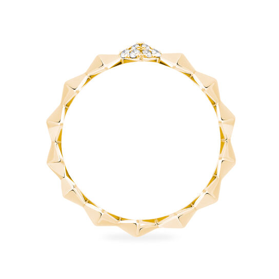bijoux birks iconic stackable yellow gold and diamond rock pearl ring image number 3