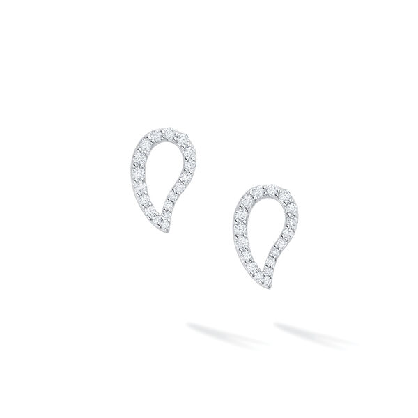 Boucles d'oreilles courtes en diamants, petite