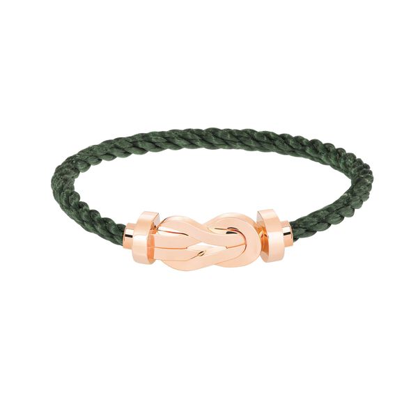 Bracelet cable Chance Infinie en or rose, grand modèle