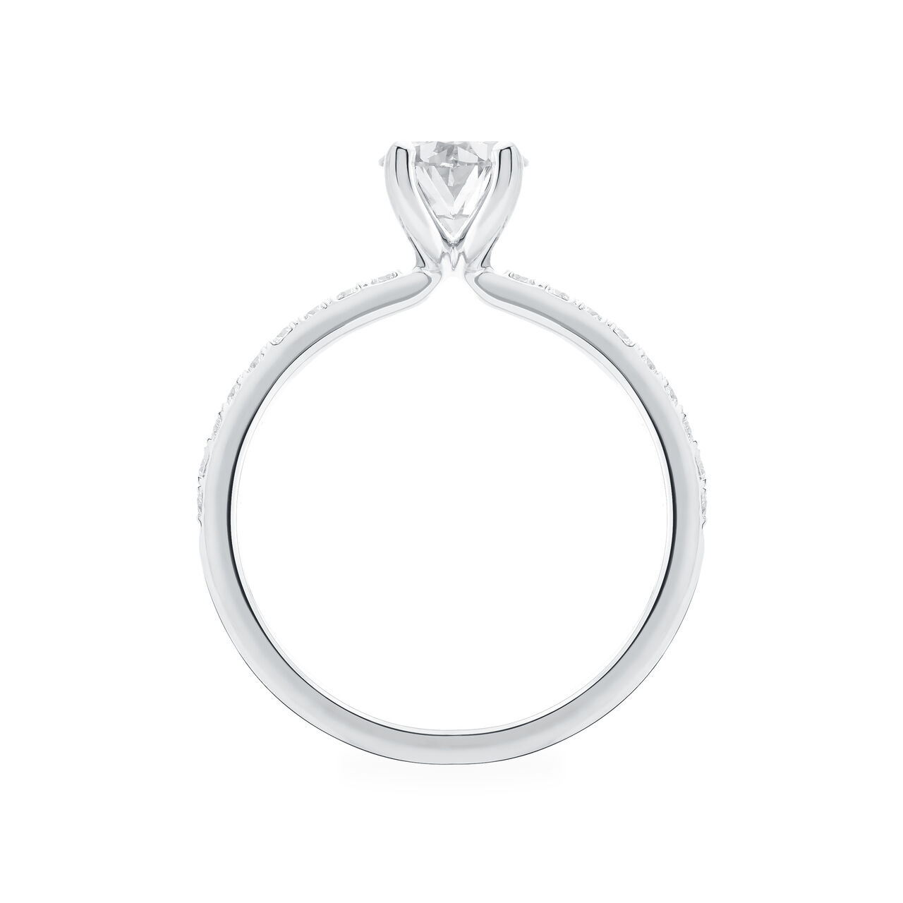 birks-rosee-du-matin-oval-diamond-engagement-white-gold- ring-side image number 2