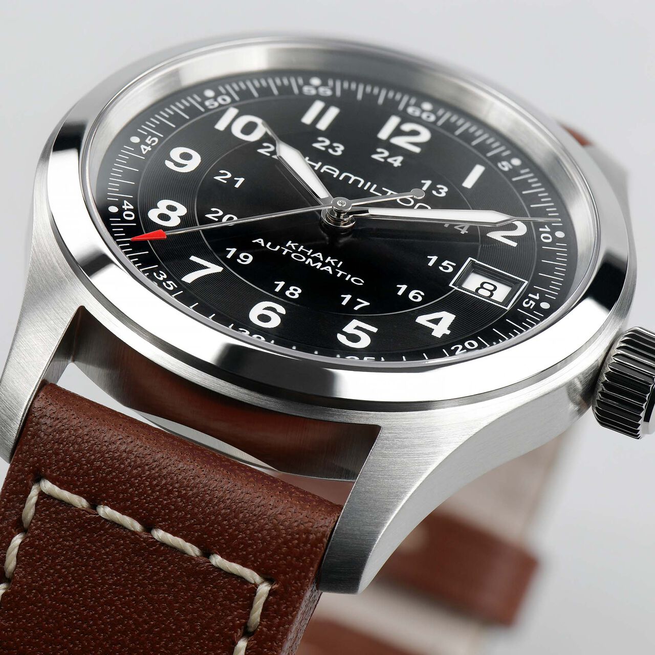Hamilton Khaki Field 38 mm automatique en acier inoxydable image number 3