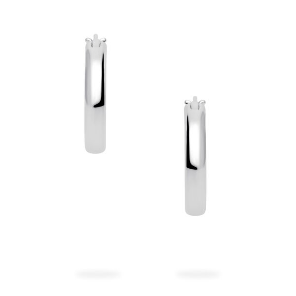 Sterling Silver 15 mm Huggie Earrings