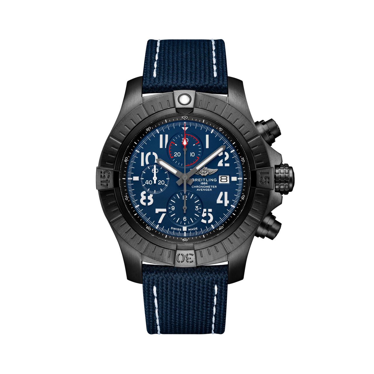maison birks breitling super avenger chronograph 48 night mission blue v13375101c1x2 image number 0