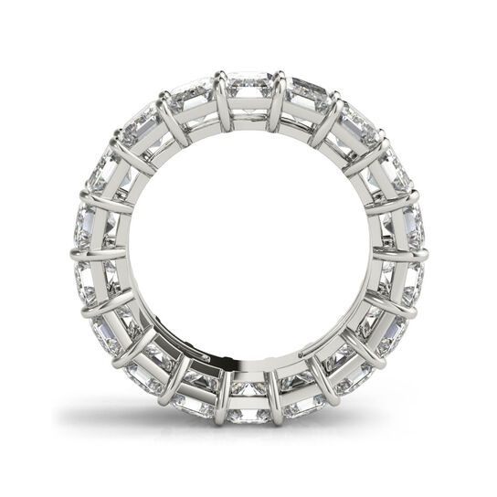 Alliance platine et diamants taille émeraude 5.06 ct-6.5 image number 3