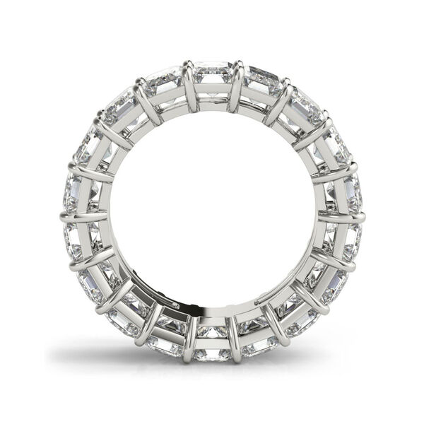 Alliance platine et diamants taille émeraude 5.06 ct
