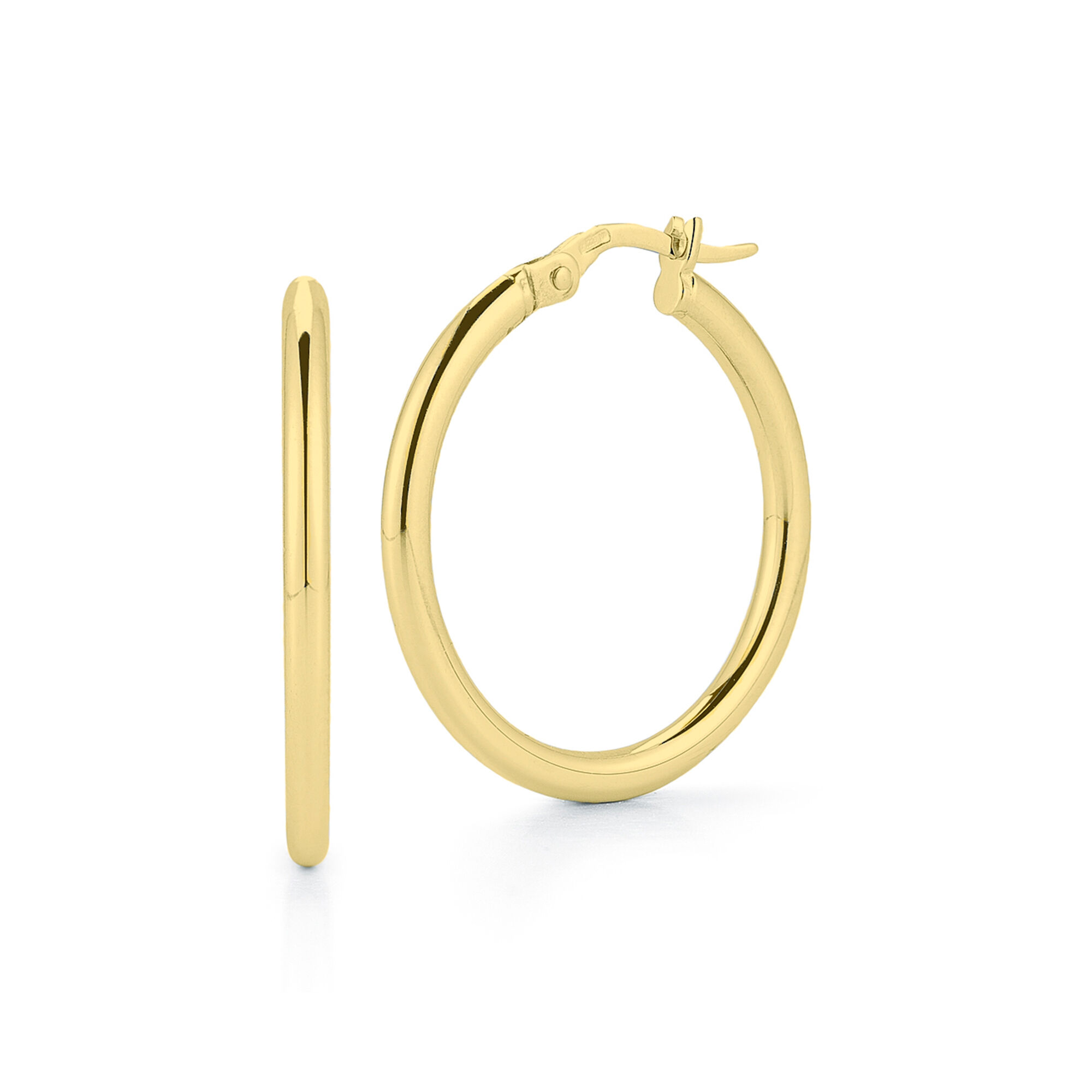 Roberto Coin | Basic Yellow Gold 25MM Hoop Earrings