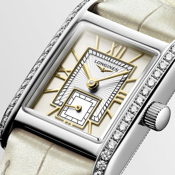 Mini DolceVita Quartz 21 X 29 mm Stainless Steel and Diamond