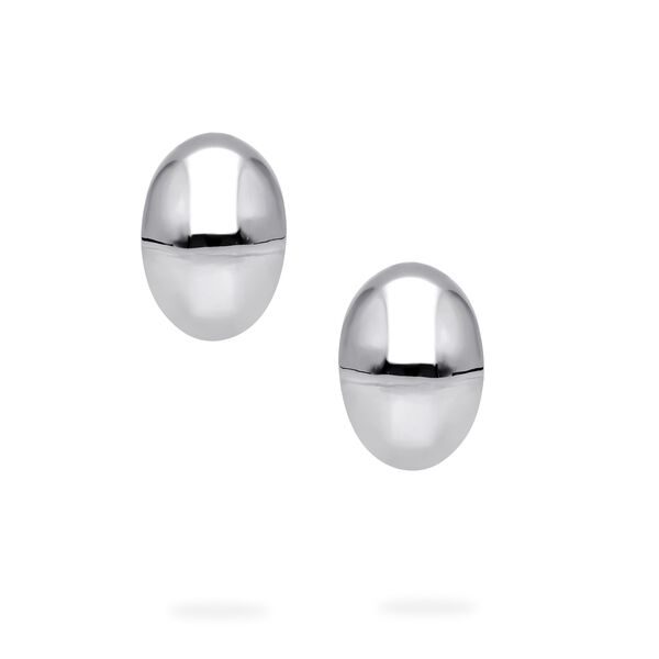 Boucles d'oreilles bomb&eacute;es en argent