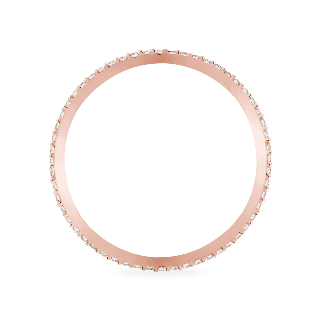 Birks Iconic Stackable Rose Gold And Diamond RosÃ©e Du Matin Ring image number 3