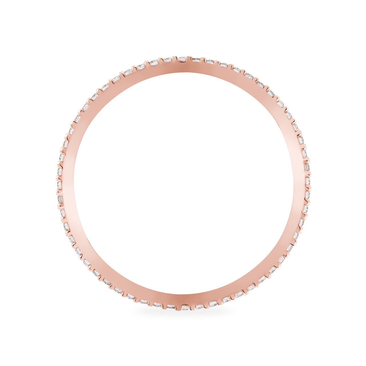 Birks Iconic Stackable Rose Gold And Diamond Ros&Atilde;&copy;e Du Matin Ring image number 3