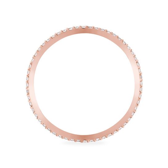 Birks Iconic Stackable Rose Gold And Diamond RosÃ©e Du Matin Ring image number 3