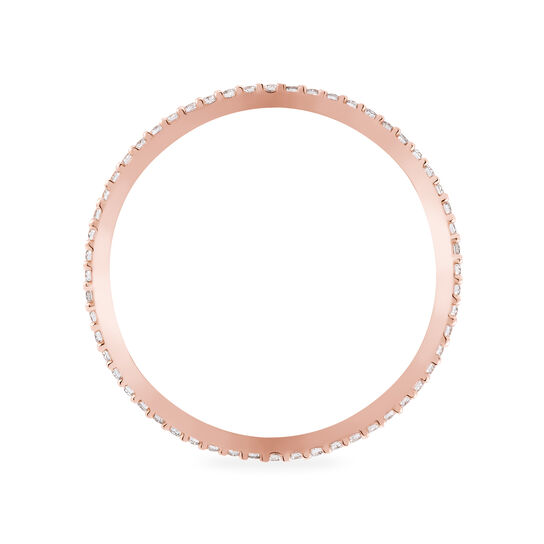 Birks Iconic Stackable Rose Gold And Diamond Ros&Atilde;&copy;e Du Matin Ring image number 3