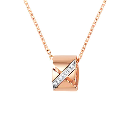 Chaumet Liens Evidence Rose Gold and Diamond Pendant image number 0
