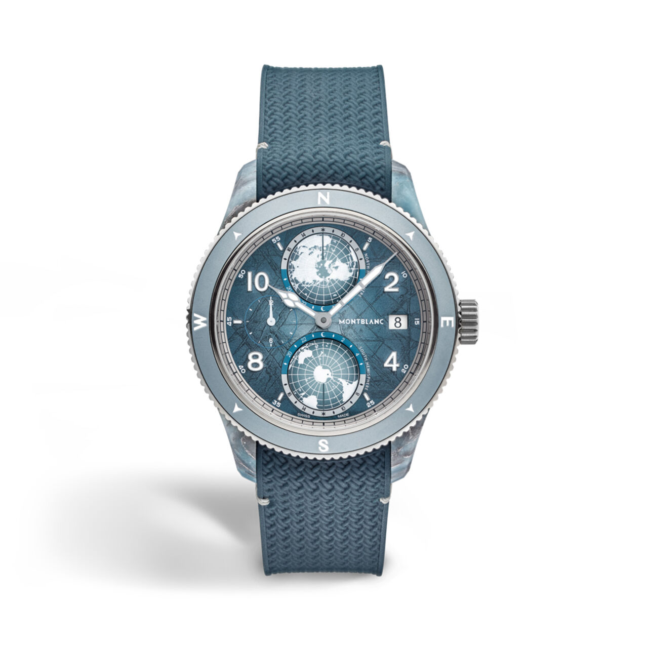 Montblanc 1858 Geosphere 0 Oxygen Mount Vinson Automatic 44 mm Titanium - Limited Edition 134019 dark image number 0