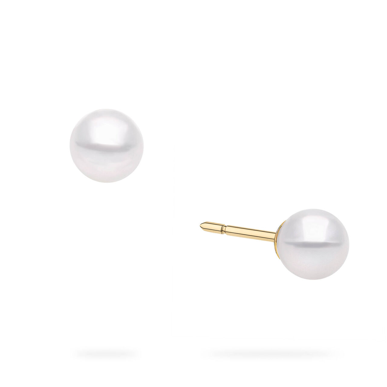 Birks Pearls Boucles d'oreilles en perles Akoya de 8 &agrave; 8,5 mm en or jaune image number 0