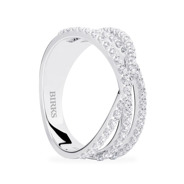 Bague en diamants et or blanc, petite