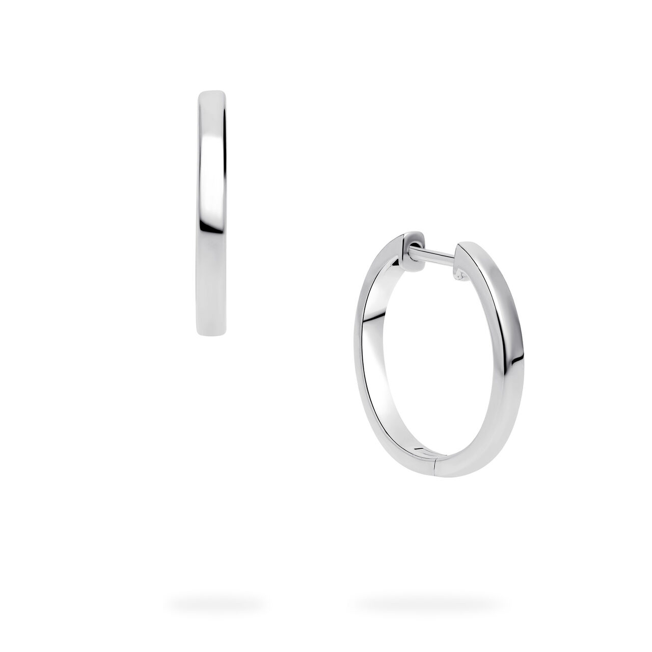 Birks Essentials Sterling Silver 18 mm Thin Huggie Earrings image number 0