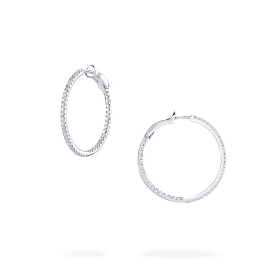 Birks Rosée du Matin boucles d'oreilles anneaux medium avec diamants image number 0
