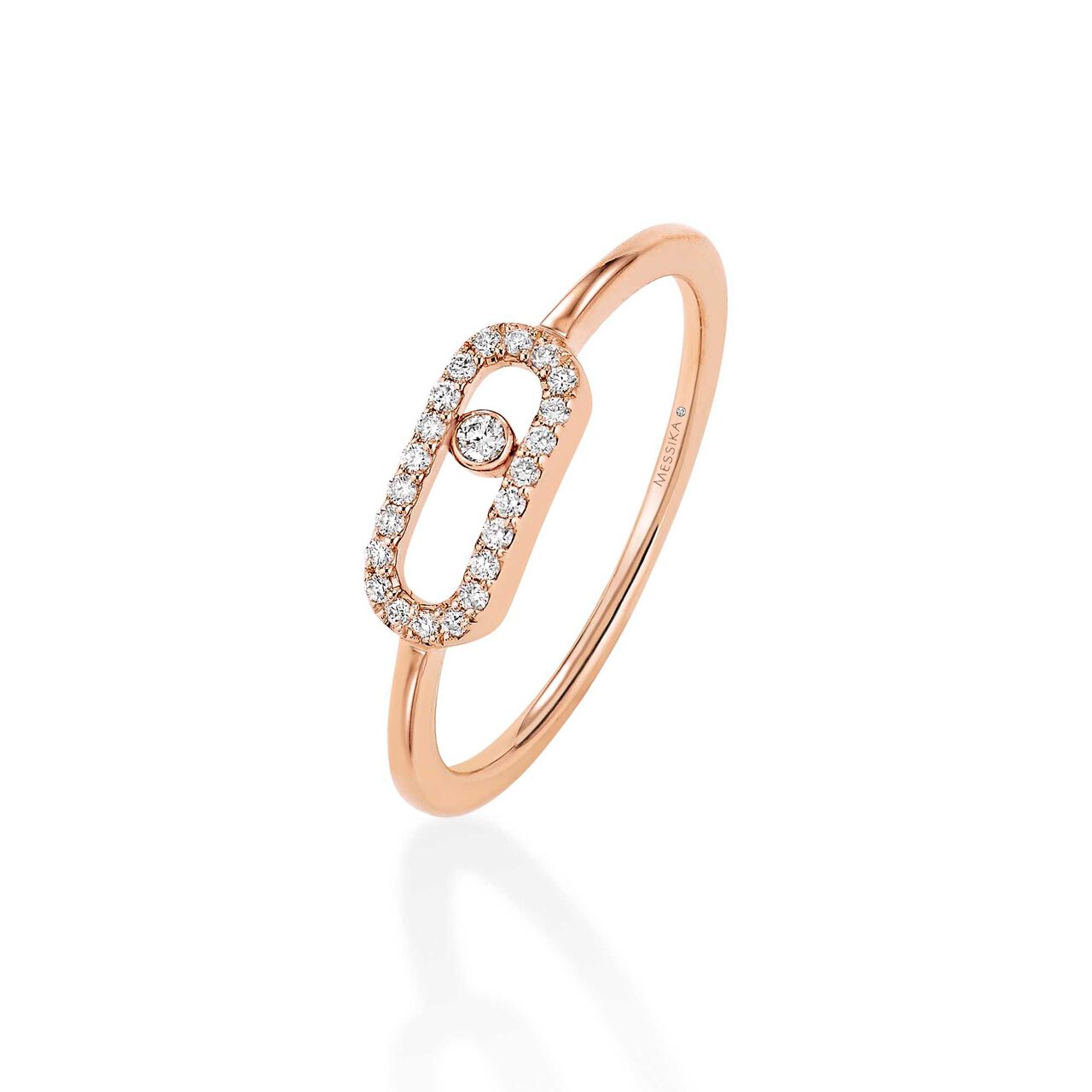 Messika Move Uno Rose Gold Diamond Pavé Ring 4705-PG image number 0