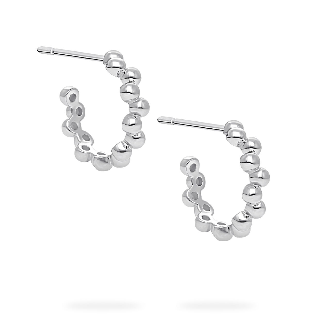 Birks Iconic Sterling Silver Splash 15 mm Hoop Earrings image number 3