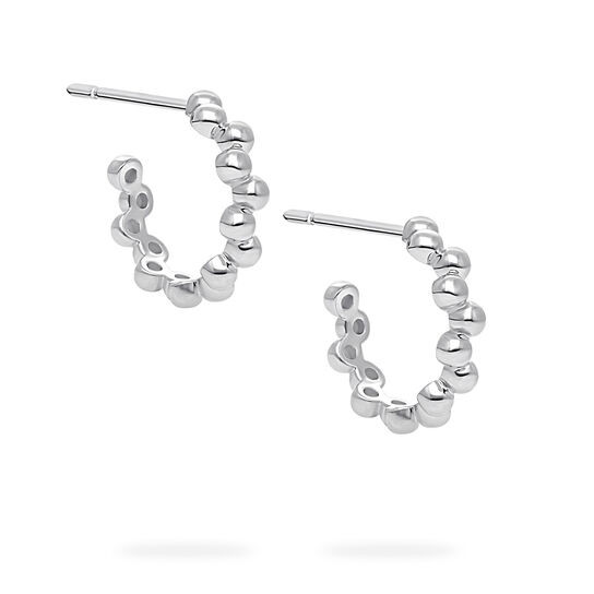 Birks Iconic Sterling Silver Splash 15 mm Hoop Earrings image number 3