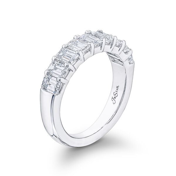 Emerald-Cut Wedding Band
