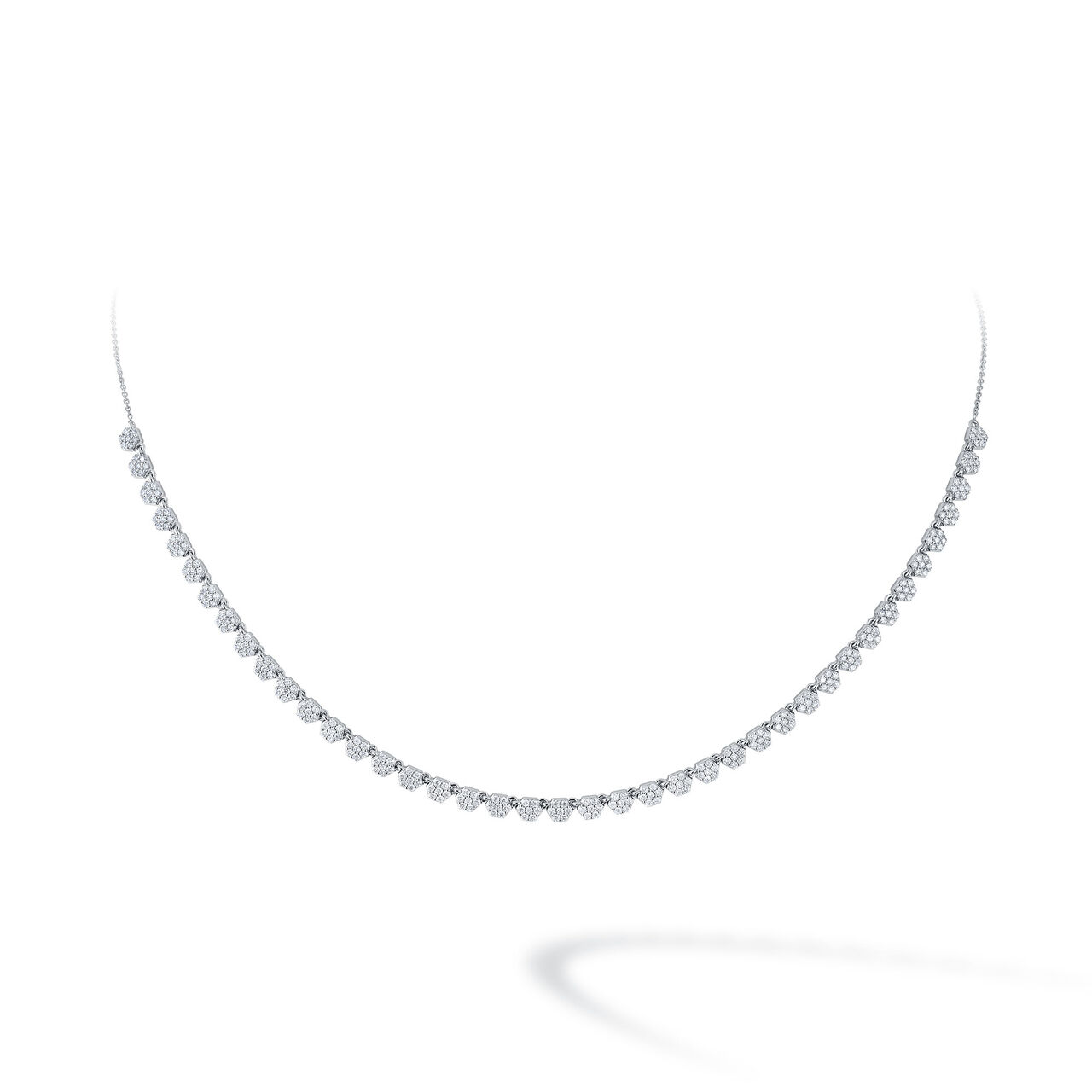 Bijoux Birks Bee Chic White Gold Diamond Riviera Necklace image number 0