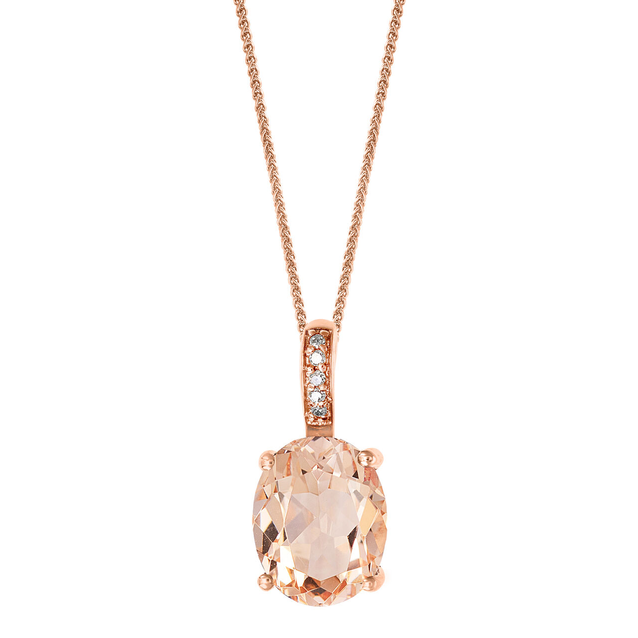 maison bijoux birks salon rose gold morganite and diamond pendant pil01073mo image number 0