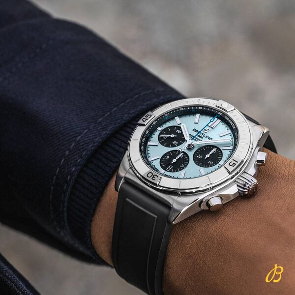 Chronomat B01 Automatic Chronograph 42 mm Stainless Steel and Platinum