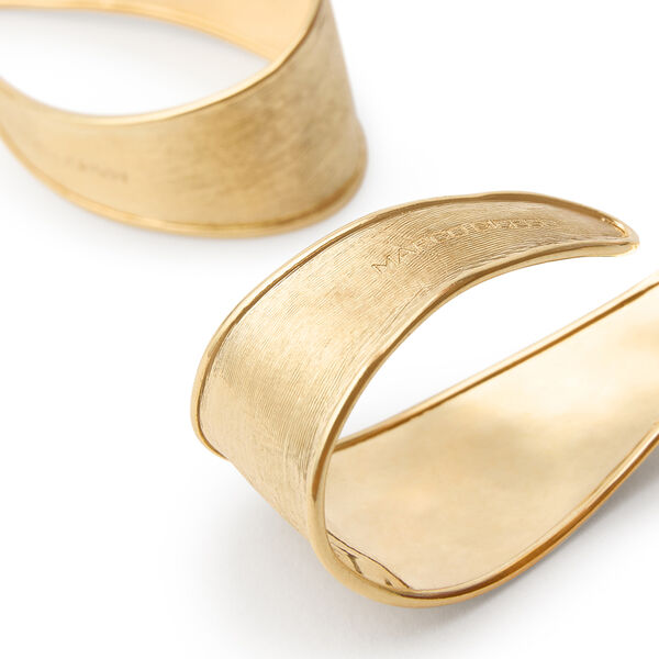 Lunaria Yellow Gold Hoop Earrings
