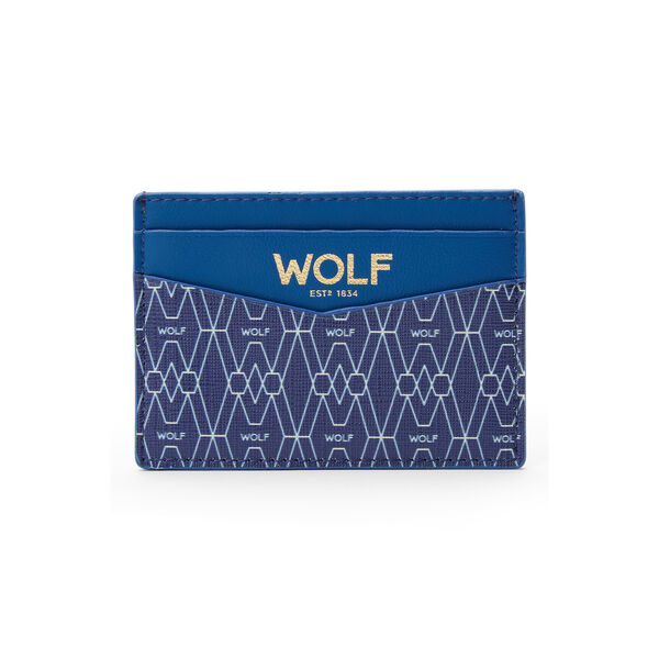 Porte-cartes Signature 5 cartes bleu