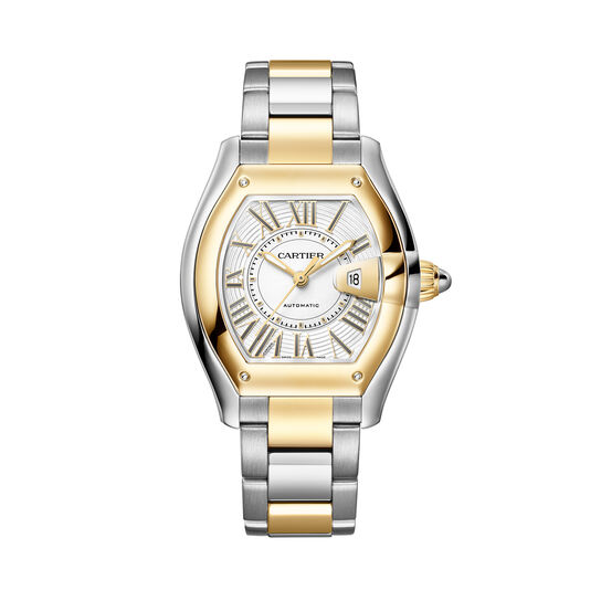 Cartier Roadster 42 x 35 mm automatique en acier et or jaune, moyen mod&egrave;le image number 0