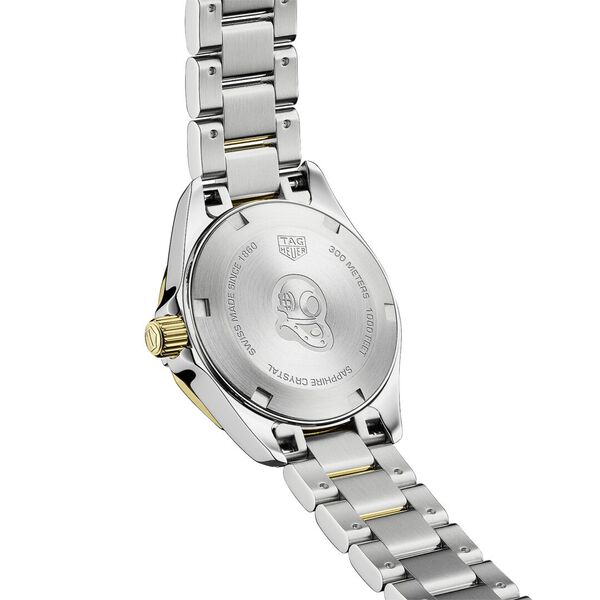 Aquaracer 27 mm quartz en acier inoxydable et plaqué or jaune
