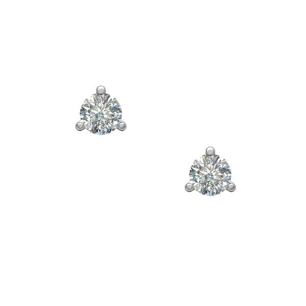 Boucles d'oreilles en or blanc et diamants