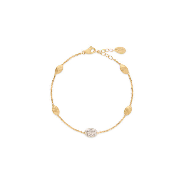 Siviglia Small Yellow Gold and Diamond Bracelet