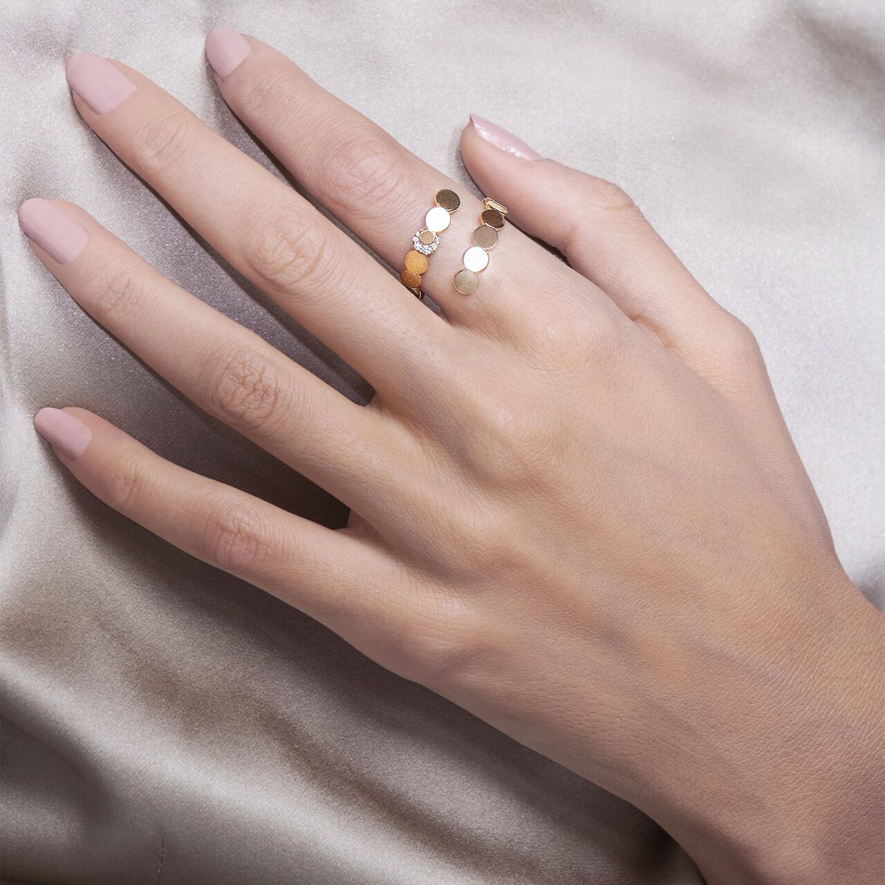 Pasquale Bruni Luce Rose Gold and Diamond Ring 16178R image number 1