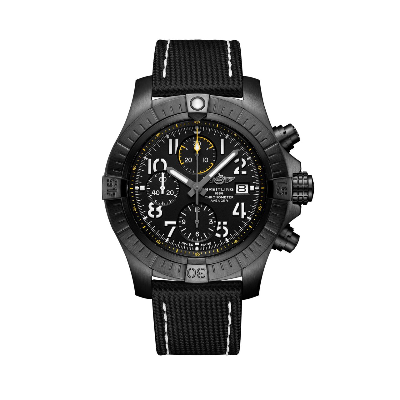 maison birks breitling avenger chronograph 45 night mission titanium black tang type v13317101b1x1 image number 0