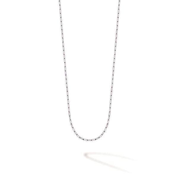 White Gold Cable Chain Necklace