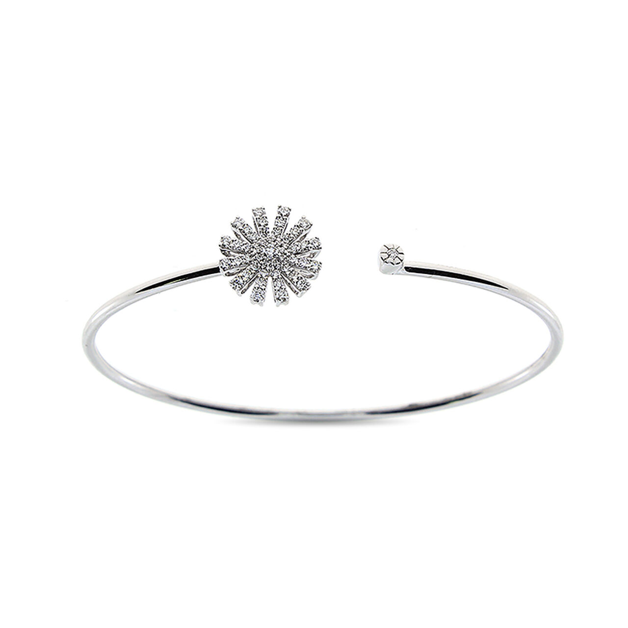 Damiani Margherita White Gold and Diamond Pavé Bangle 20076574 Front image number 0