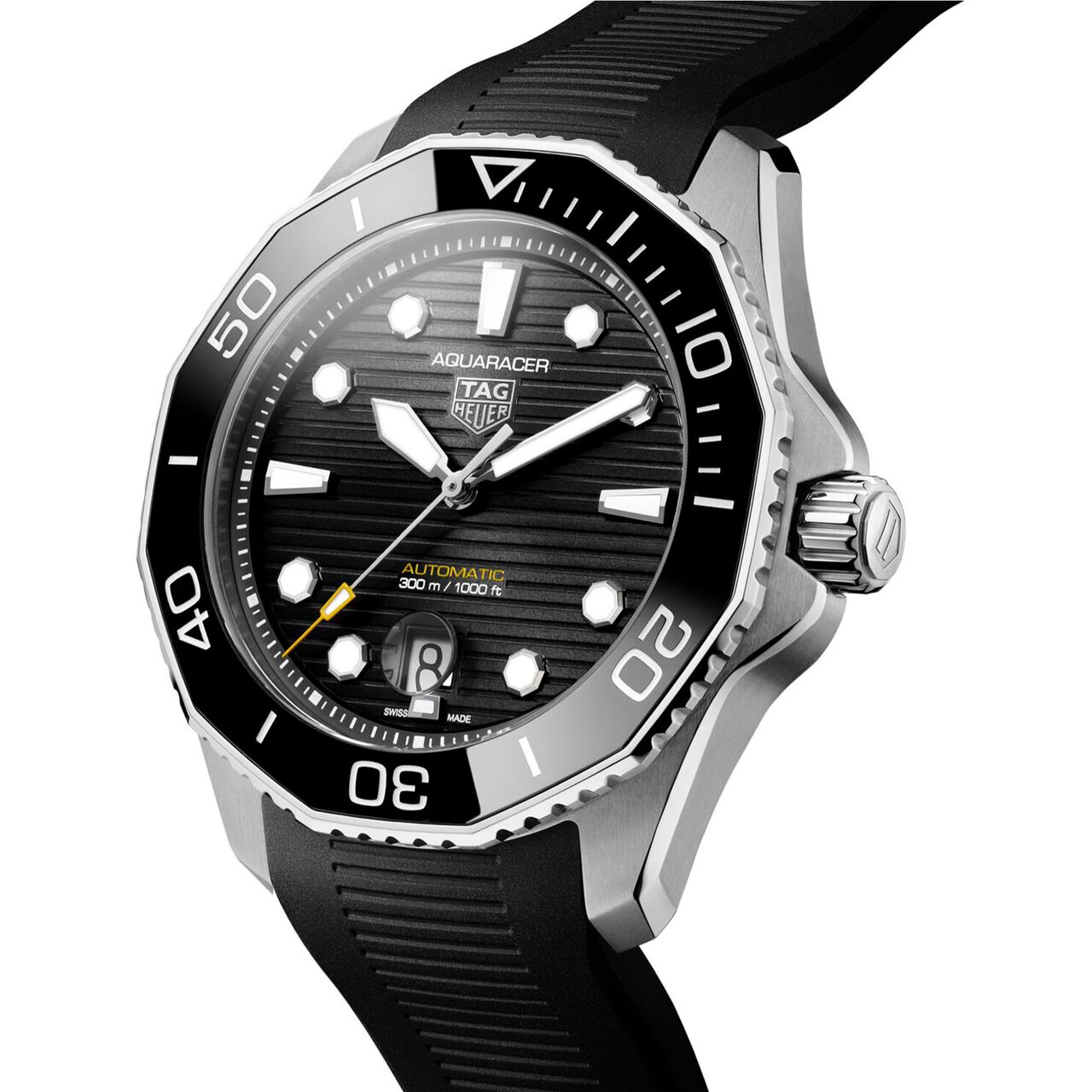 tag heuer aquaracer automatic steel 43 mm wbp201a.ft6197 angle image number 1