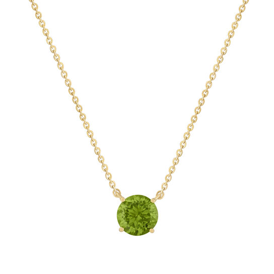 Collier en or jaune avec p&eacute;ridot image number 0