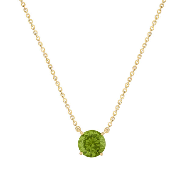 Collier en or jaune avec p&eacute;ridot
