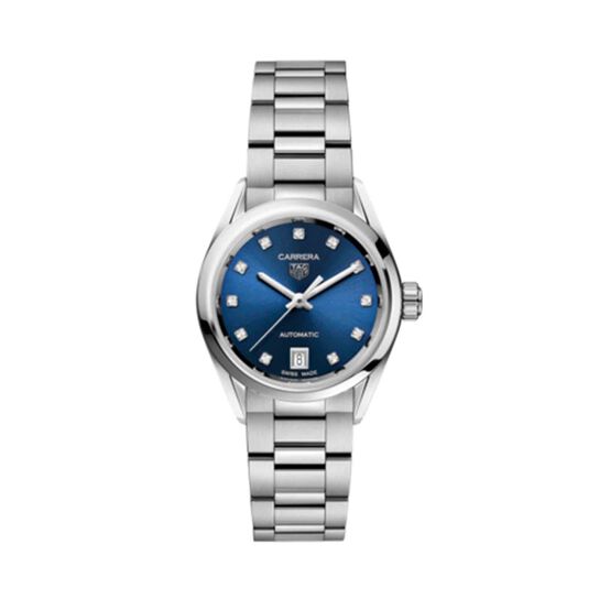 tag heuer carrera automatic steel diamond 29 mm wbn2413.ba0621 front image number 0